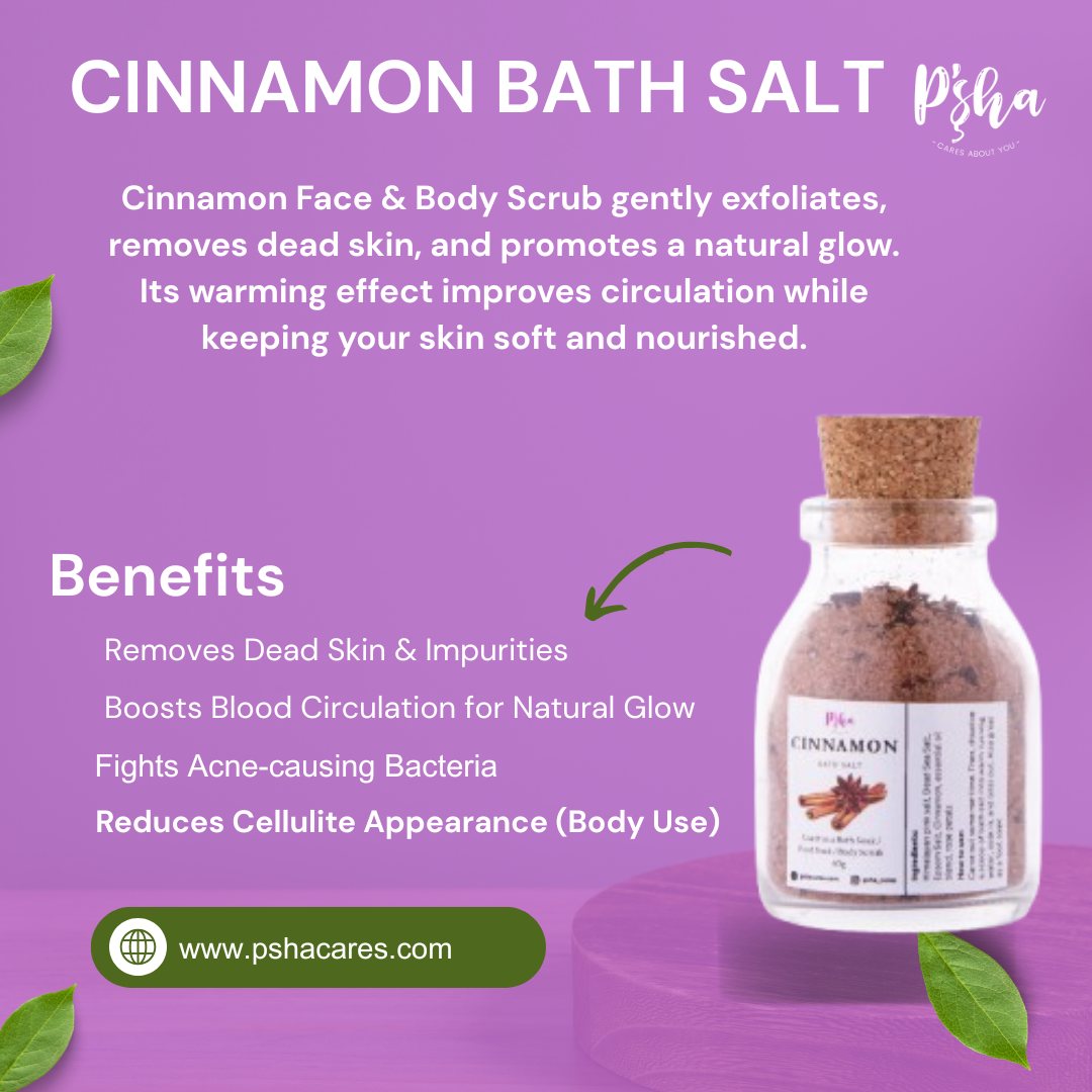 Energizing Cinnamon Mix Bath Salt | 65g