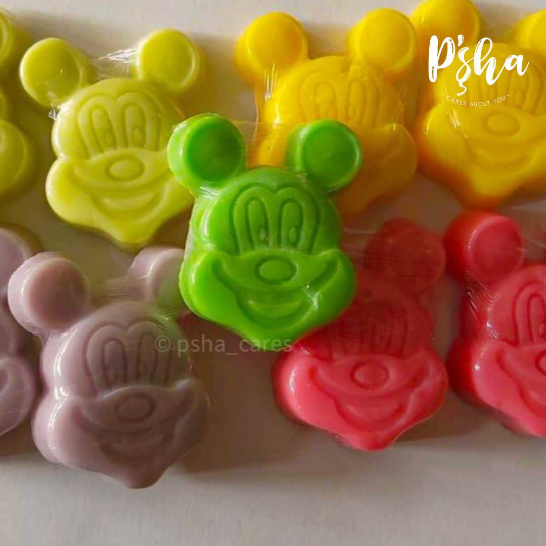 Mickey-shaped soap for kids